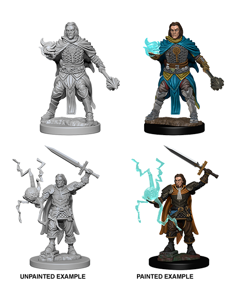 Pathfinder Deep Cuts Unpainted Miniatures: Human Male Cleric | Gopher Games