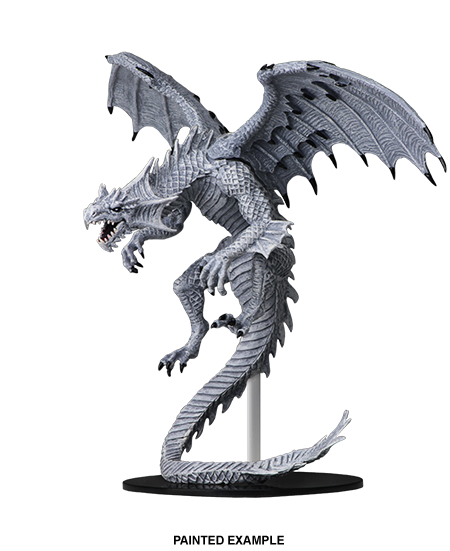 Pathfinder Deep Cuts Unpainted Miniatures: Gargantuan White Dragon | Gopher Games