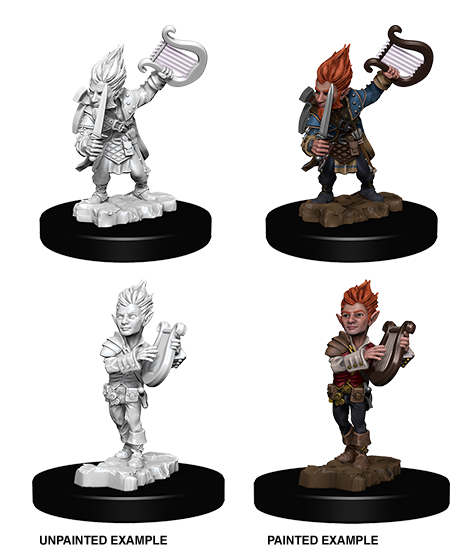 Pathfinder Deep Cuts Unpainted Miniatures: Gnome Male Bard | Gopher Games
