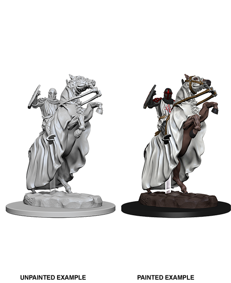 Pathfinder Deep Cuts Unpainted Miniatures: Knight on Horse | Gopher Games