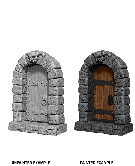 WizKids Deep Cuts Unpainted Miniatures: Doors | Gopher Games