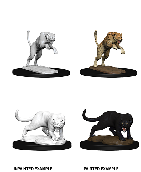 D&D Nolzur's Marvelous Miniatures: Panther & Leopard | Gopher Games