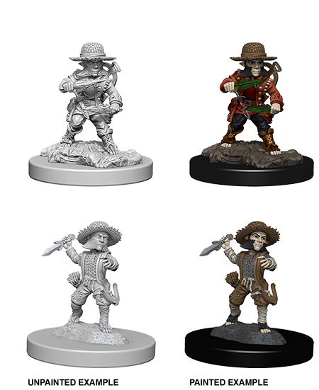 Pathfinder Deep Cuts Unpainted Miniatures: Male Halfling Rogue | Gopher Games