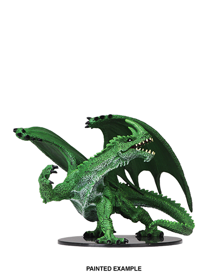 Pathfinder Deep Cuts Unpainted Miniatures: Gargantuan Green Dragon | Gopher Games