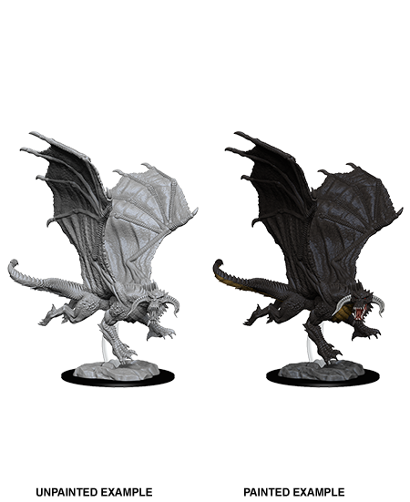 D&D Nolzur's Marvelous Miniatures: Young Black Dragon | Gopher Games