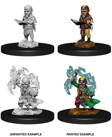 Pathfinder Deep Cuts Unpainted Miniatures: Male Gnome Sorcerer | Gopher Games