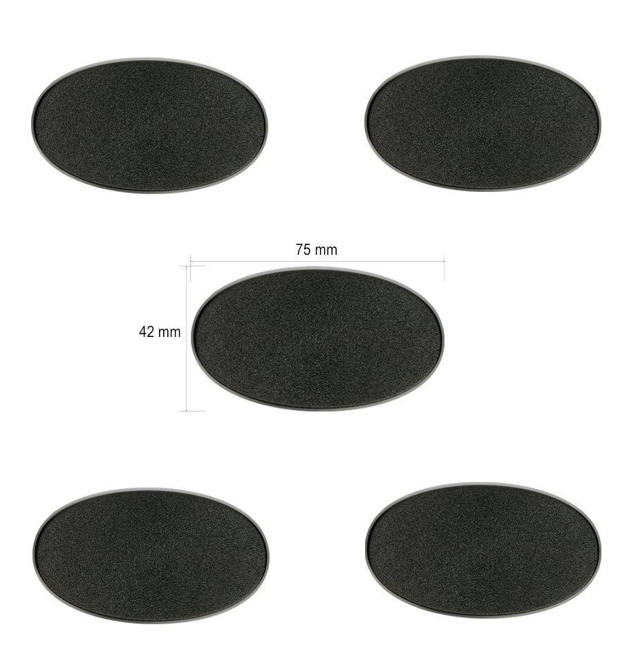 Citadel 75 x 42mm Oval Bases | Gopher Games