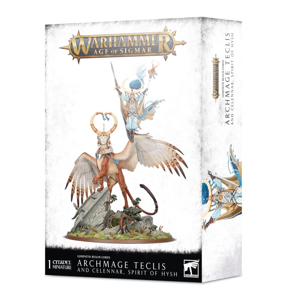 Lumineth Realm Lords: Archmage Teclis and Celennar, Spirit of Hysh | Gopher Games
