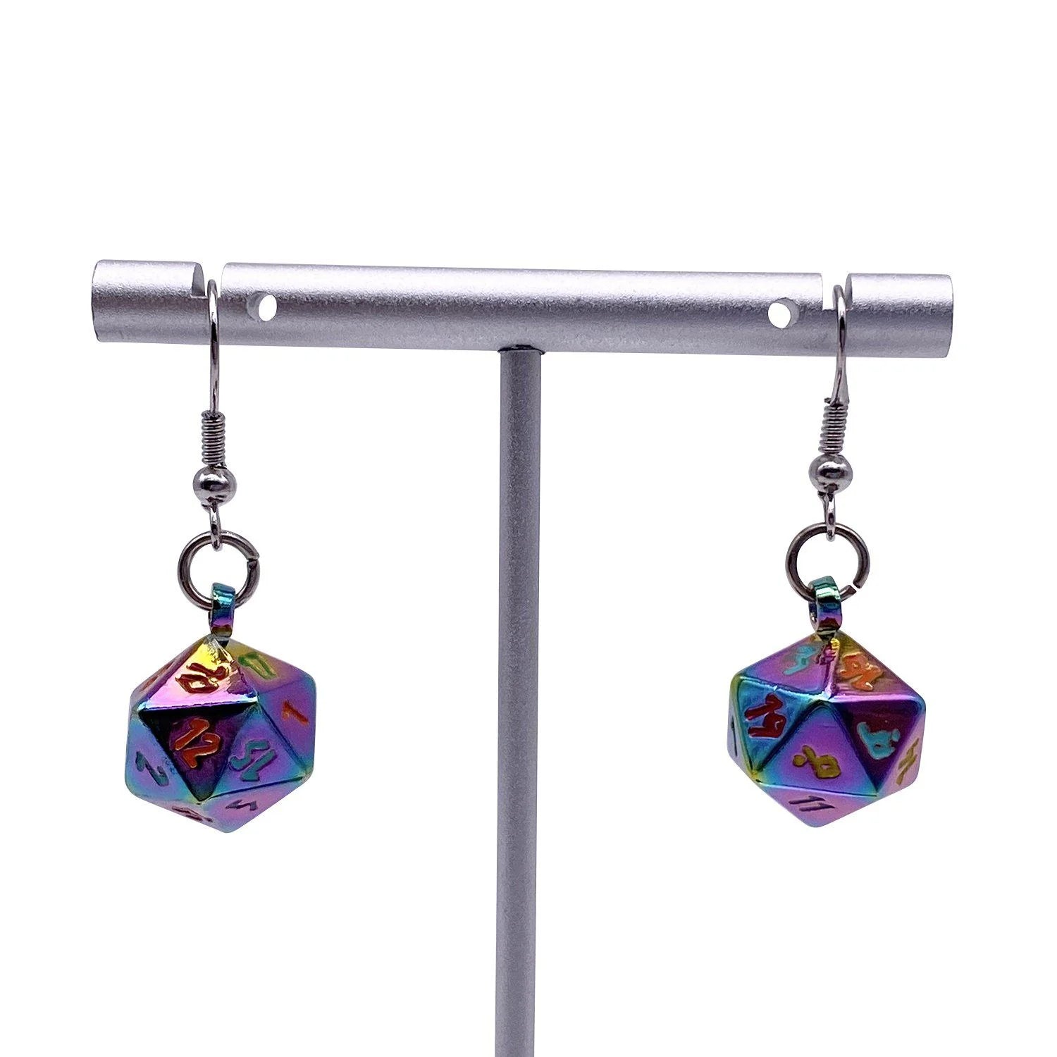 BiFrost - IOUN STONE D20 DICE EARRINGS BY NORSE FOUNDRY | Gopher Games