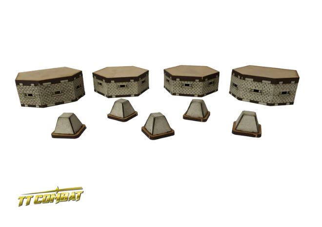 15mm Bunkers & Tank Traps | Gopher Games