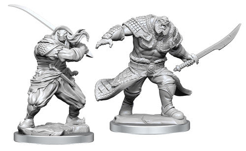 MAGIC THE GATHERING UNPAINTED MINIATURES: W4 ZURGO HELMSMASHER AND UNYIELDING KRUMAR | Gopher Games