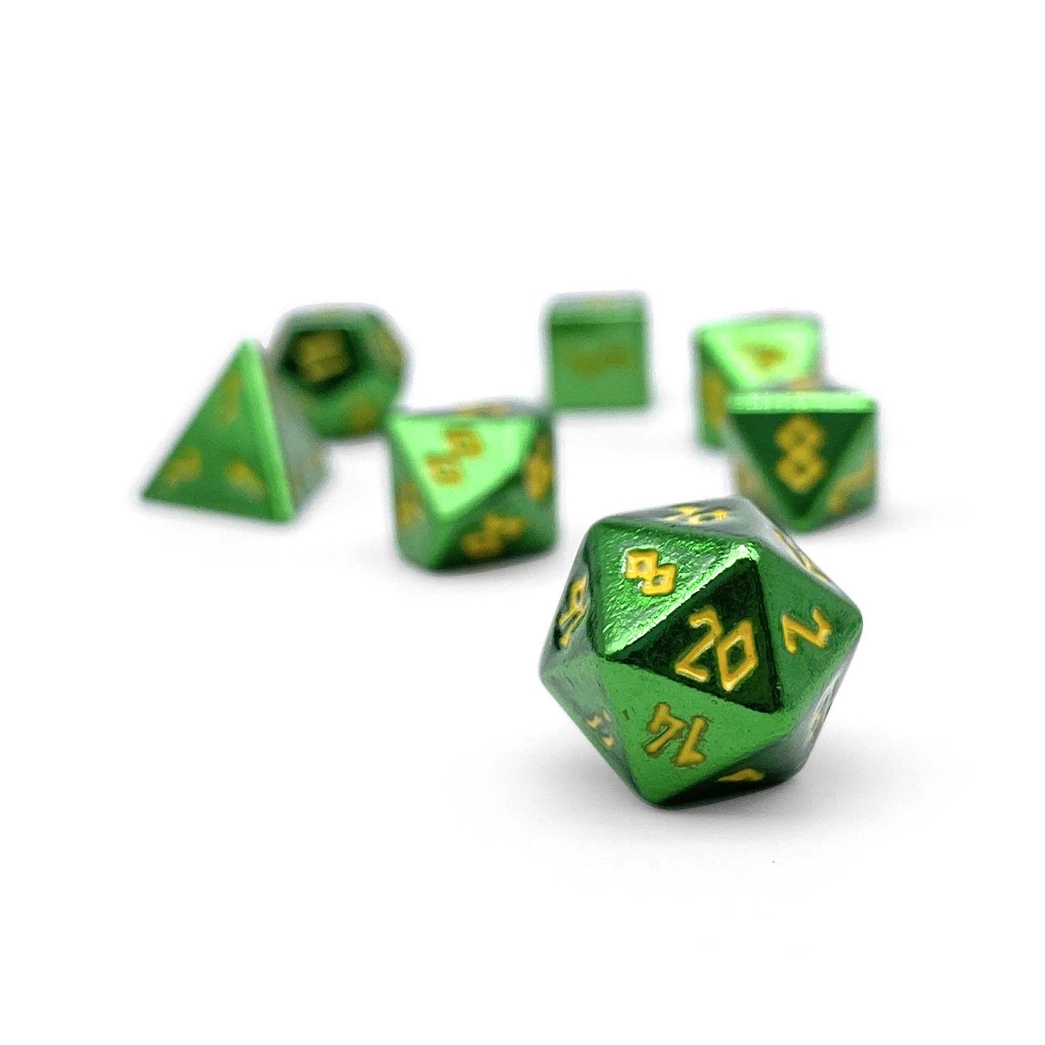 GOBLIN HORDE PEBBLE™ DICE - 10MM ALLOY MINI POLYHEDRAL DICE SET | Gopher Games