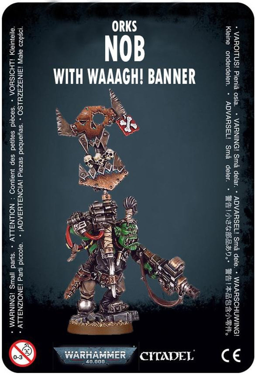 Orks Nob with Waaagh Banner | Gopher Games