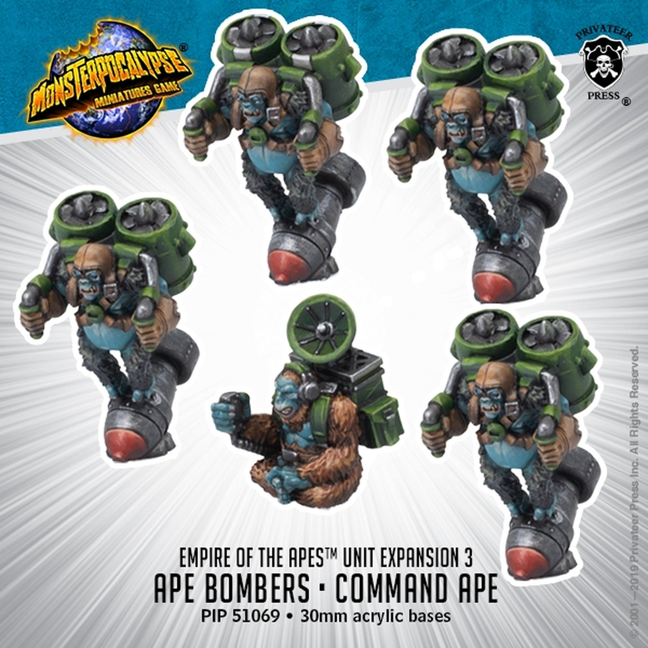 Monsterpocalypse: Ape Bombers and Command Ape | Gopher Games