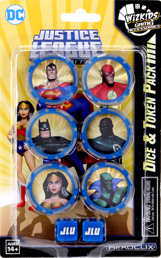 Marvel Heroclix: Justice League Dice and Token Pack | Gopher Games