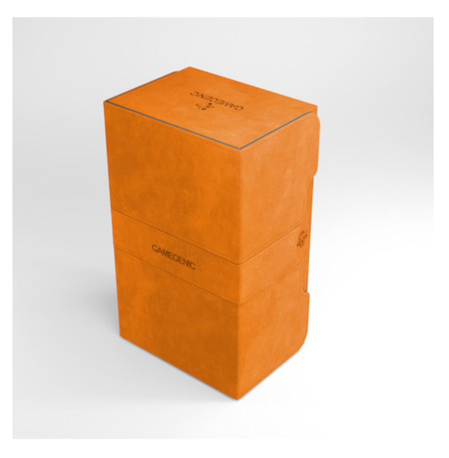 Stronghold Deck Box 200+ Orange | Gopher Games