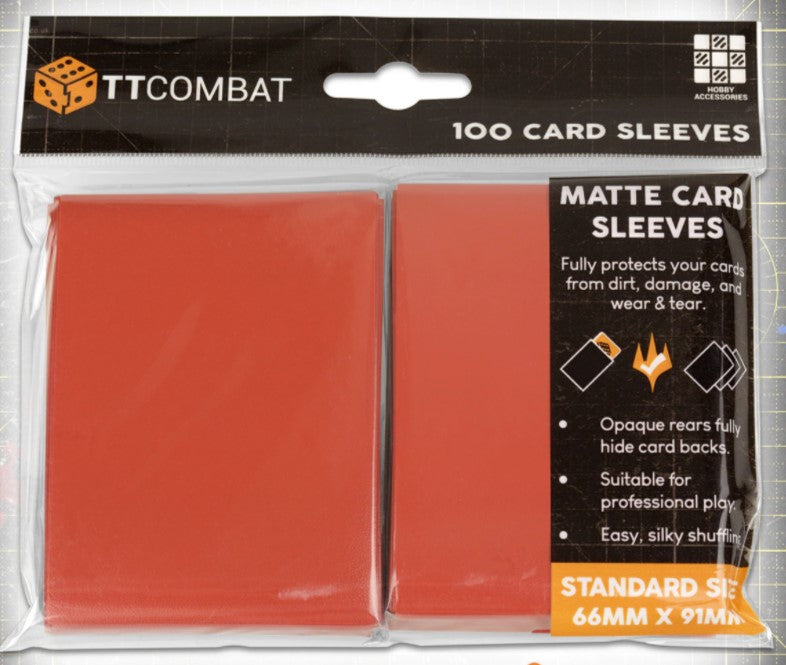 100 STANDARD CARD SLEEVES RED Gopher Games 100 STANDARD CARD SLEEVES RED Gopher Games