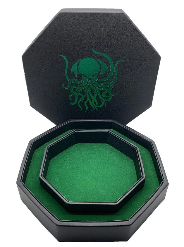 GREEN CTHULHU - TRAY OF HOLDING™ DICE TRAY BY NORSE FOUNDRY | Gopher Games
