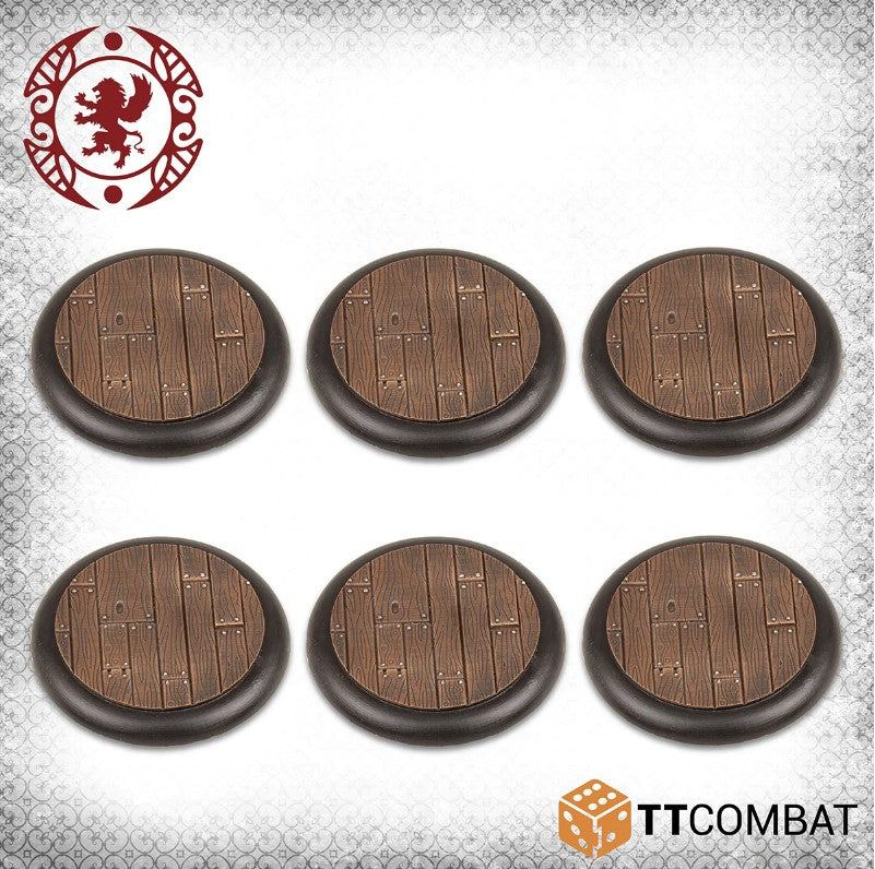 50MM WOODEN PLANK BASES | Gopher Games