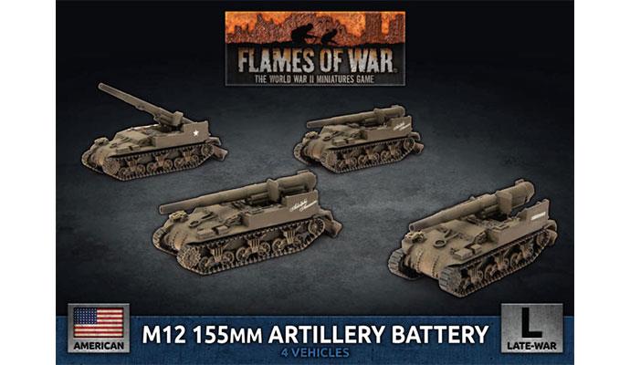 Flames of War: M12 155mm Artillery Battery | Gopher Games