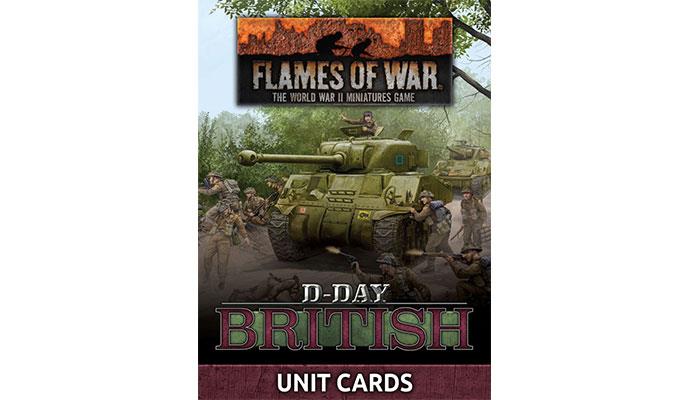 Flames of War: D-Day British Unit Cards | Gopher Games