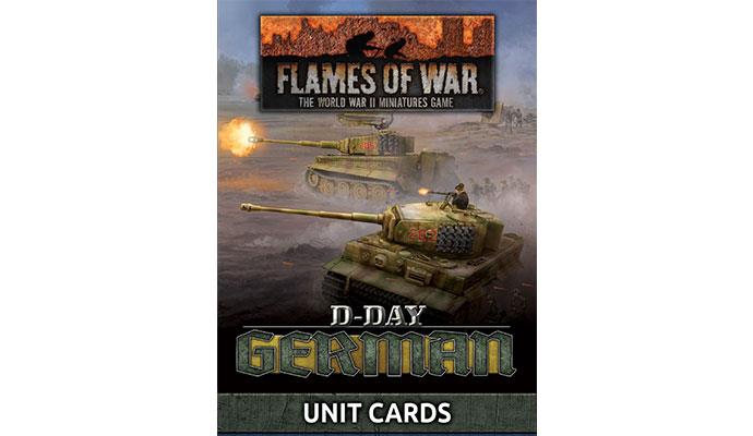 Flames of War: D-Day German Unit Cards | Gopher Games