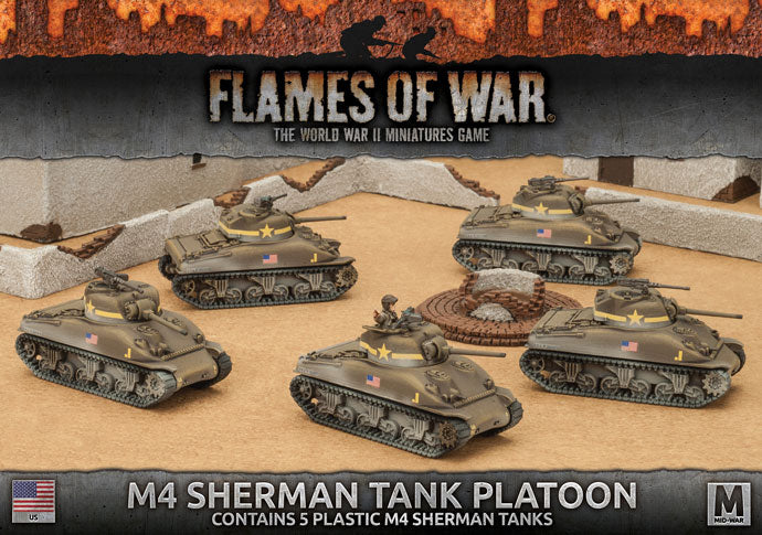 Flames of War: M4 Sherman Tank Platoon | Gopher Games