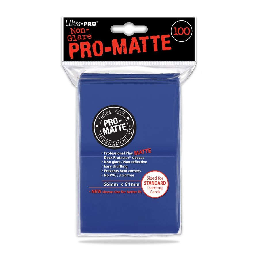 Ultra Pro: Pro Matte Blue Standard 100ct | Gopher Games