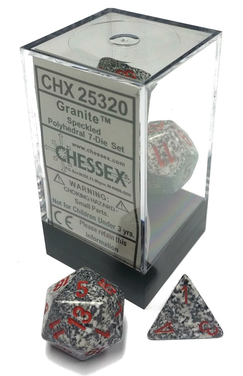 Speckled: Granite Polyhedral Set | Gopher Games