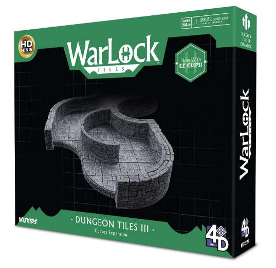 Warlock Tiles: Dungeon Tiles 3 - Curves | Gopher Games