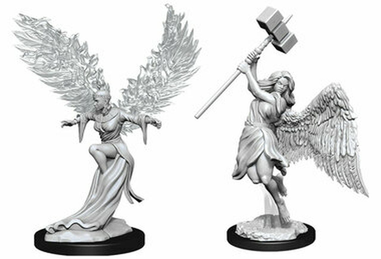 Pathfinder Deep Cuts Unpainted Miniatures: Balisse and Astral Deva | Gopher Games