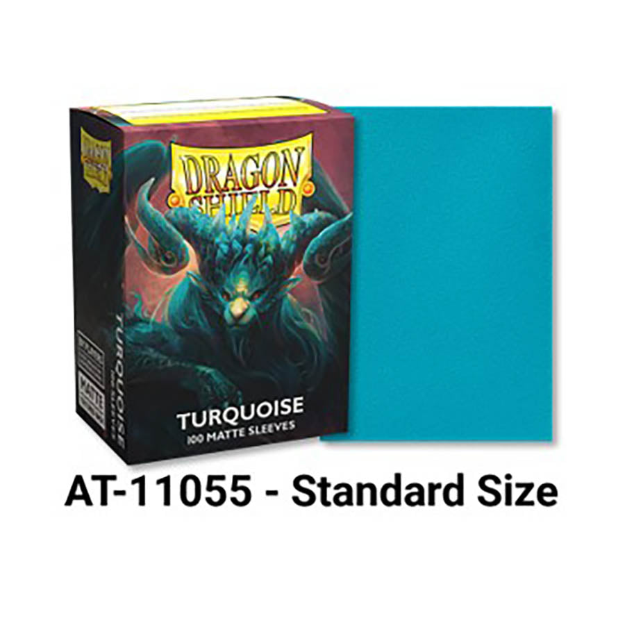 Dragon Shield Matte Sleeve - Turquoise ‘Atebeck’ 100ct | Gopher Games