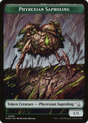 Monk // Phyrexian Saproling Double-Sided Token [March of the Machine Tokens] | Gopher Games