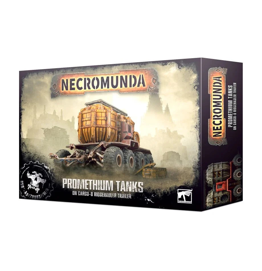 NECROMUNDA PROMETHIUM TANKS ON CARGO-8 TRAILER | Gopher Games