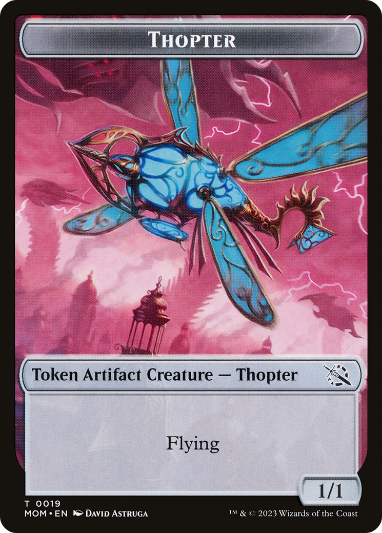 Thopter // Knight (10) Double-Sided Token [March of the Machine Tokens] | Gopher Games