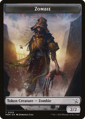 Elemental (02) // Zombie Double-Sided Token [March of the Machine Tokens] | Gopher Games