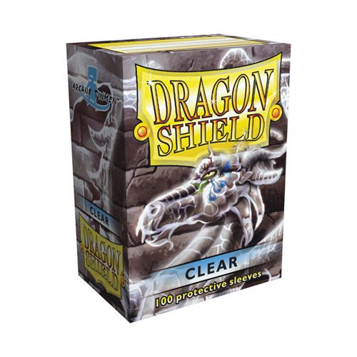 DRAGON SHIELD SLEEVES: CLASSIC CLEAR (BOX OF 100) | Gopher Games