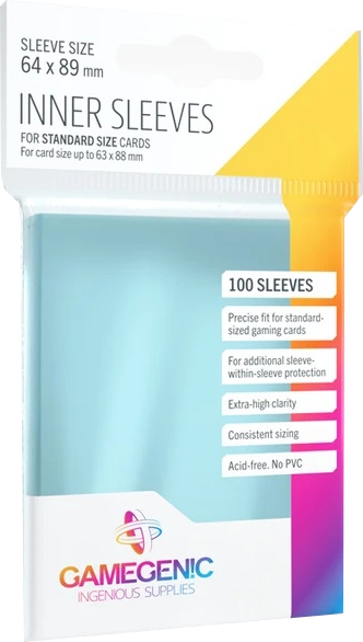 Precise-Fit Sleeves, Transparent, 100, Standard