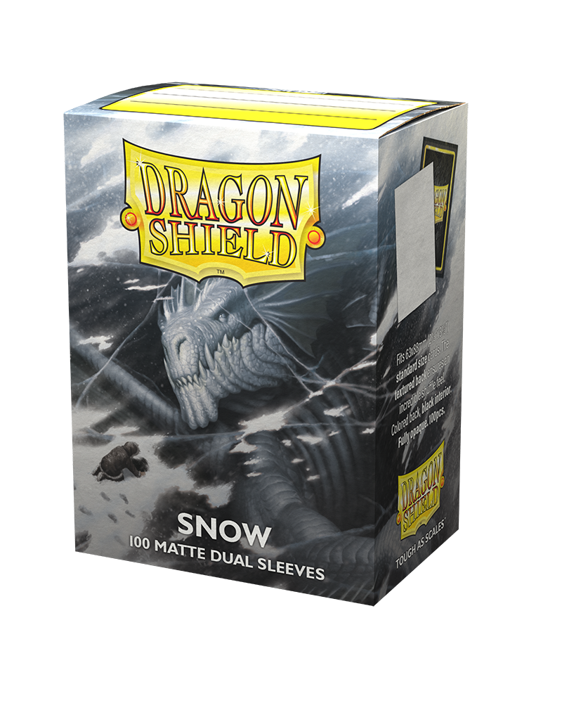 Dragon Shield Matte Dual Sleeves -Snow 'Nirin' 100ct | Gopher Games