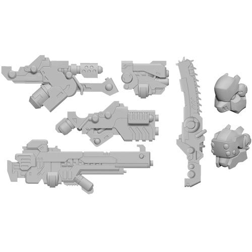 Warcaster Neo-Mechanika: Marcher Worlds - Dusk Wolf Weapon Pack Variant A | Gopher Games