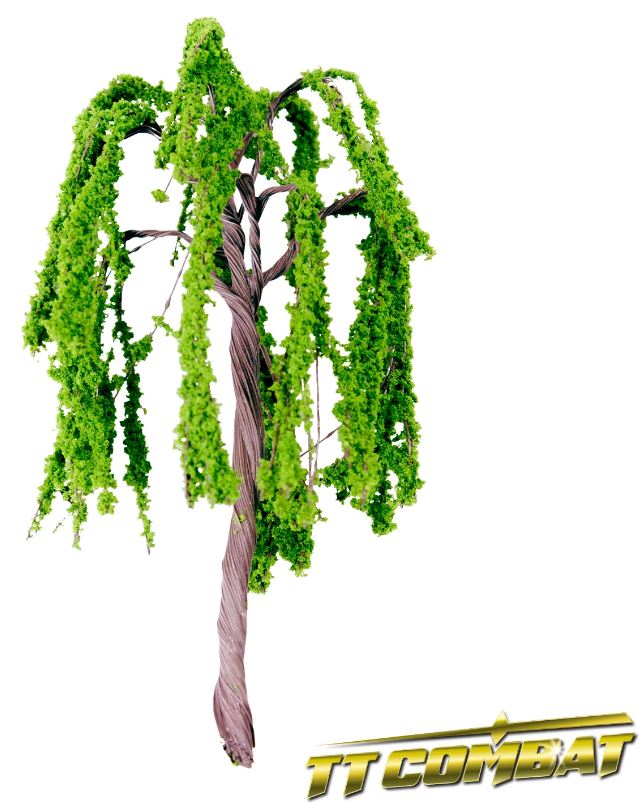 SUMMER GREEN WEEPING WILLOW IRON WIRE 12CM (4) | Gopher Games