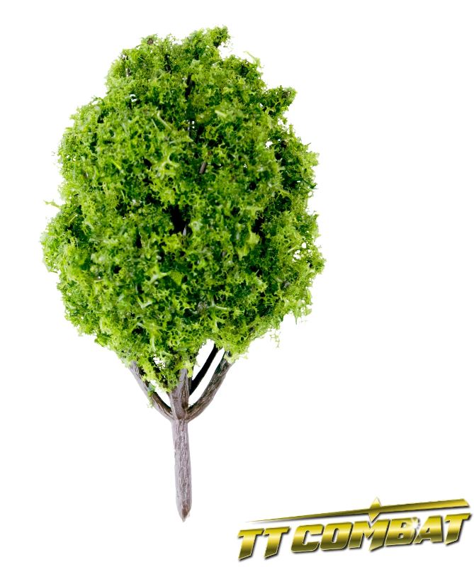 SUMMER GREEN POPLAR TREE PLASTIC 10CM (5) | Gopher Games