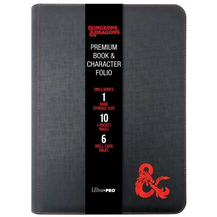 ULTRA PRO: DUNGEONS AND DRAGONS: PREMIUM ZIPPERED BOOK AND CHARACTER FOLIO | Gopher Games