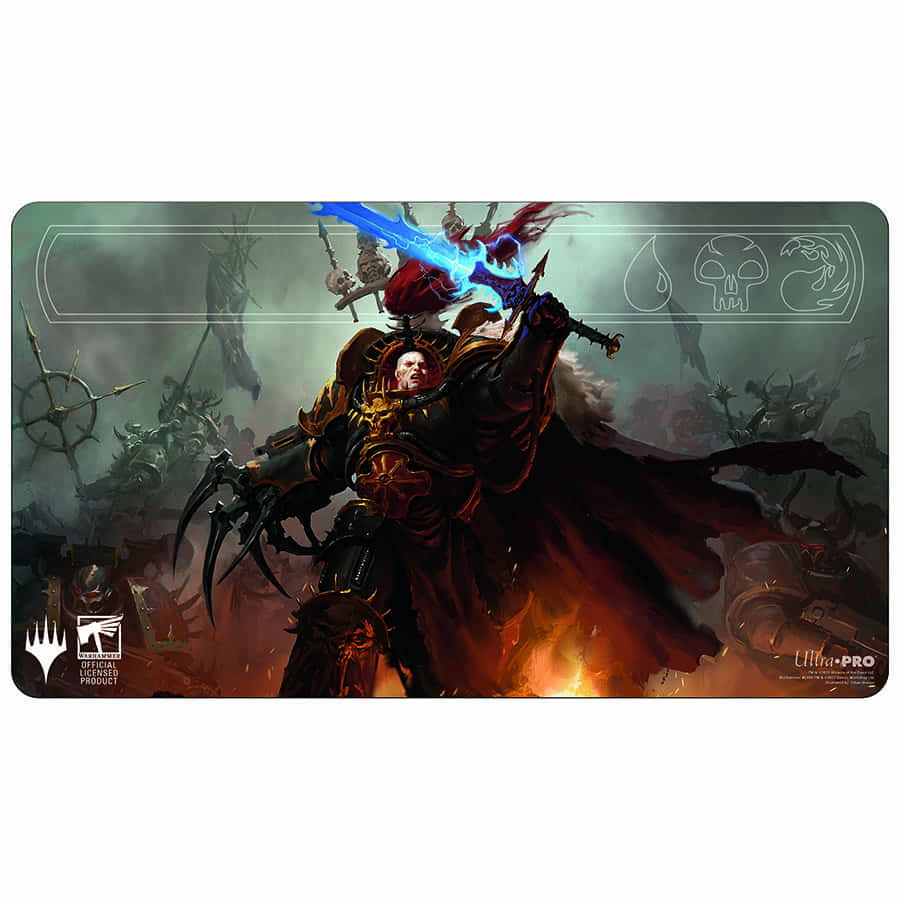 MAGIC THE GATHERING: WARHAMMER 40K COMMANDER DECK: CHAOS PLAYMAT | Gopher Games