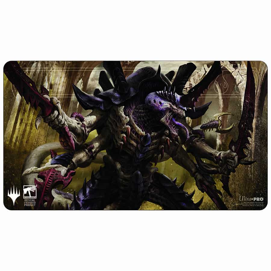 MAGIC THE GATHERING: WARHAMMER 40K COMMANDER DECK: TYRINID PLAYMAT | Gopher Games