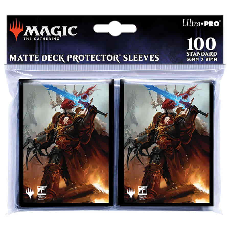 MAGIC THE GATHERING: WARHAMMER 40K COMMANDER DECK: CHAOS DECK PROTECTORS 100CT | Gopher Games