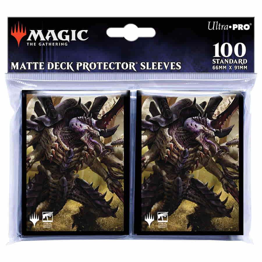 MAGIC THE GATHERING: WARHAMMER 40K COMMANDER DECK: TYRANID DECK PROTECTORS 100CT | Gopher Games