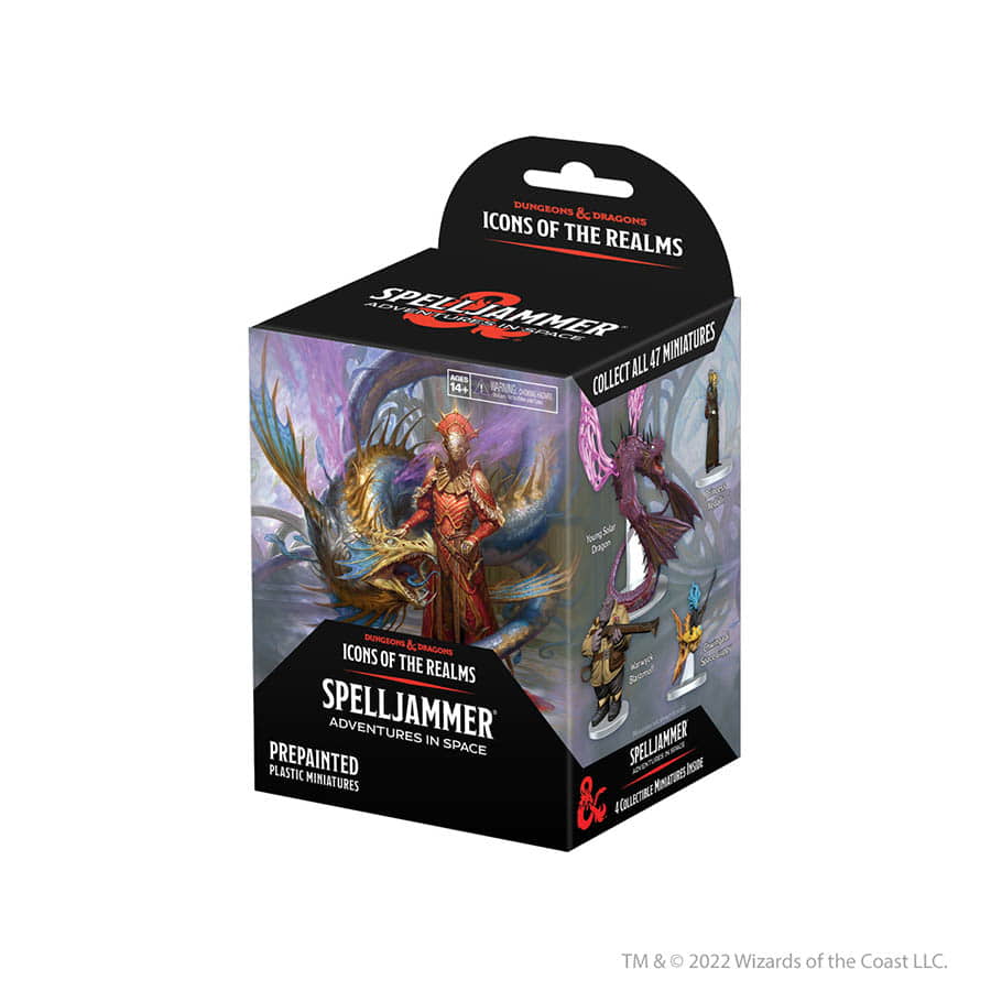 DUNGEONS AND DRAGONS: ICONS OF THE REALMS MINIATURES BOOSTER(SET 24): SPELLJAMMER ADVENTURES IN SPACE BOOSTER | Gopher Games