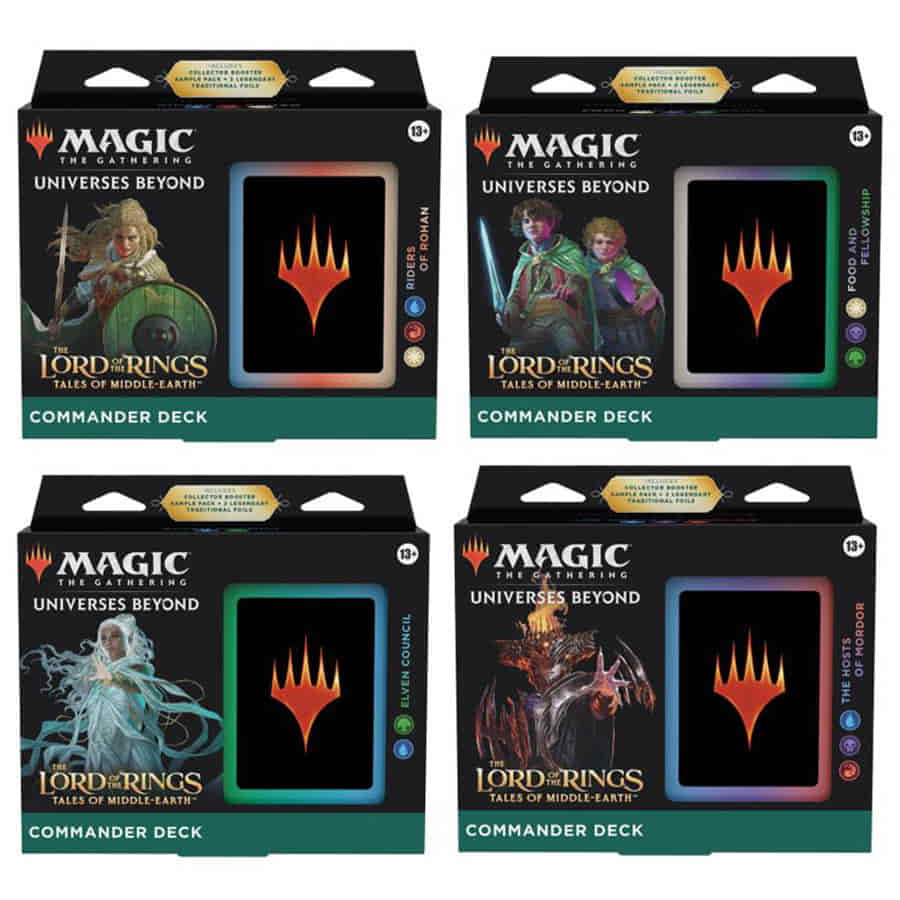 MAGIC THE GATHERING: LORD OF THE RINGS: TALES OF THE MIDDLE-EARTH COMMANDER DECK (4CT) | Gopher Games